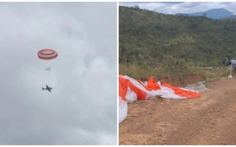 Vídeo: avião com seis pessoas cai em Sabará, em MG