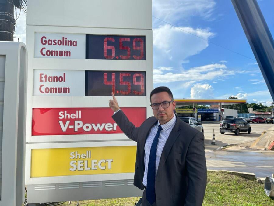 Rodrigo Guedes denuncia aumento abusivo no preço da gasolina em Manaus