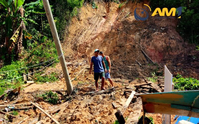 Manaus entra em alerta para possibilidade de deslizamento