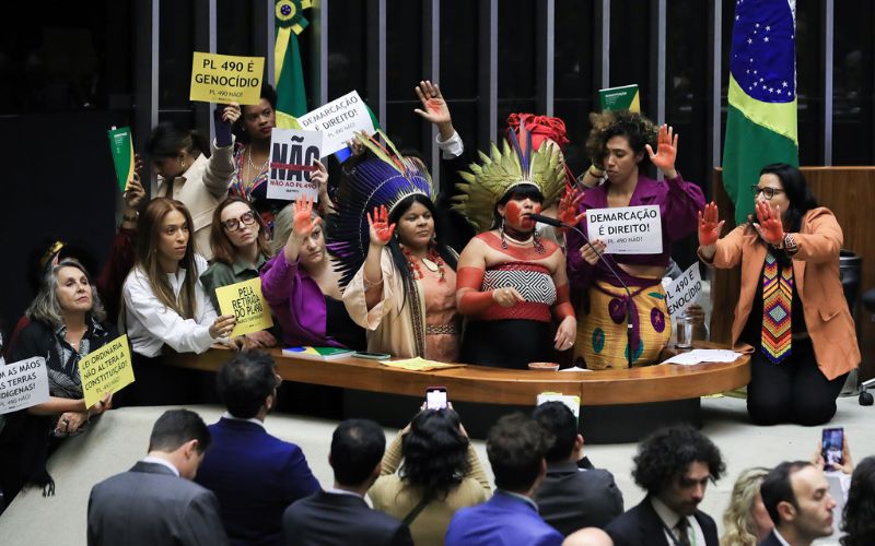 Votação do Marco temporal na câmara dos Deputados. (Foto Lula Marques/ Agência Brasil)