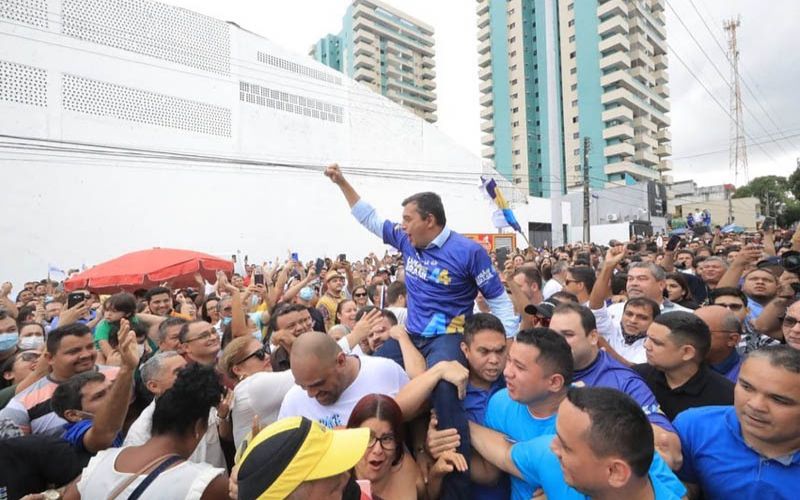Wilson Lima em convenção partidária do União Brasil nas eleições de 2022 (Foto: Reprodução/Facebook)