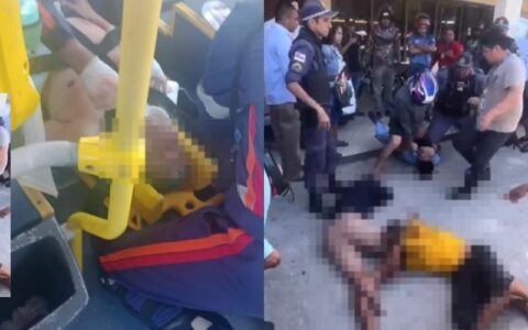 Vídeo: assaltantes da linha 678 quase são linchados após esfaquearem motorista