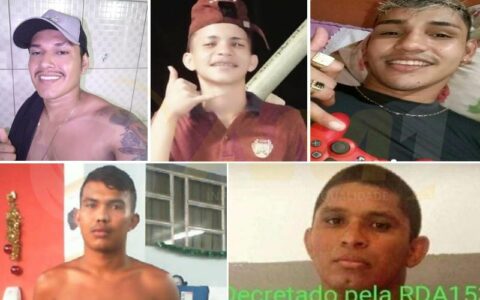 PC-AM divulga imagens de cinco indivíduos envolvidos em duplo homicídio ocorrido na zona leste (Foto Divulgação)