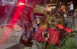 Vídeo: homem é atropelado e fica preso embaixo de carro na Torquato Tapajós