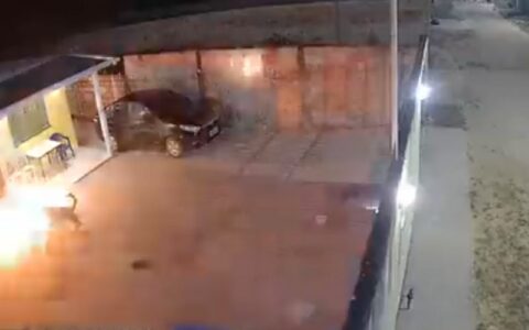Encapuzados, criminosos jogam granada na casa de PM