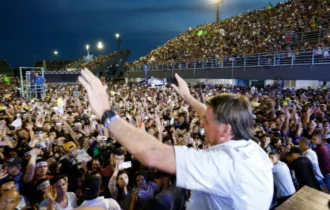 Jair Bolsonaro em Manaus Foto: Alan Santos/PR