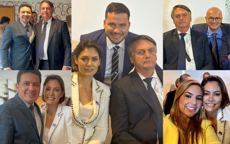 Políticos do Amazonas tietam Michelle e Bolsonaro em reunião do PL