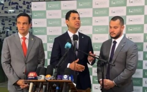 Saullo, Sidney e Adail Filho defendem Reforma Tributária em coletiva
