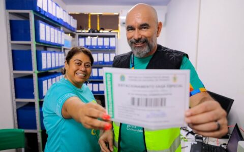 Zona Norte recebe mutirão para emissão de credencial de estacionamento