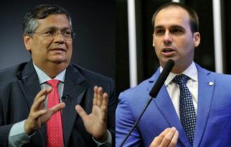 Flávio Dino e Eduardo Bolsonaro
