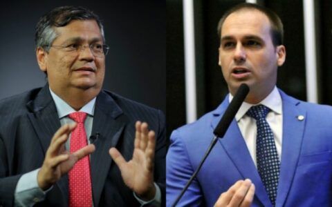 Flávio Dino e Eduardo Bolsonaro