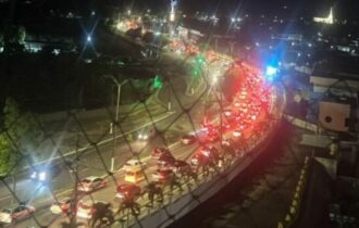 Acidente deixa um ferido e causa congestionamento na Ponta Negra
