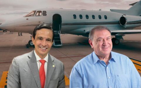 Sidney e Átila lideram lista de frete de jatinho particular na Câmara