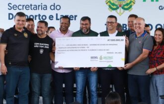 Wilson Lima anuncia repasse de R$ 7,5 milhões para o futebol do AM