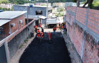 Comunidade Braga Mendes é asfaltada pela primeira vez