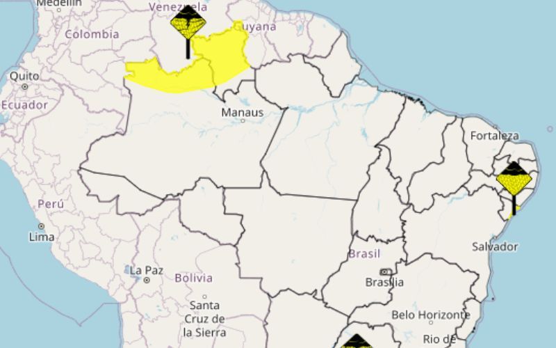 Ciclone extratropical pode afetar norte do AM e Roraima