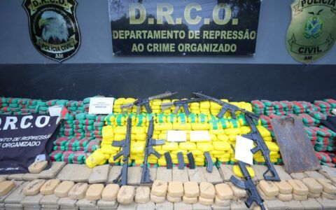 Drogas avaliadas em R$ 100 milhões são apreendidas no AM