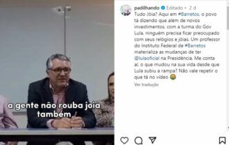 Ministro de Lula provoca Bolsonaro ao dizer que 'não rouba joia'