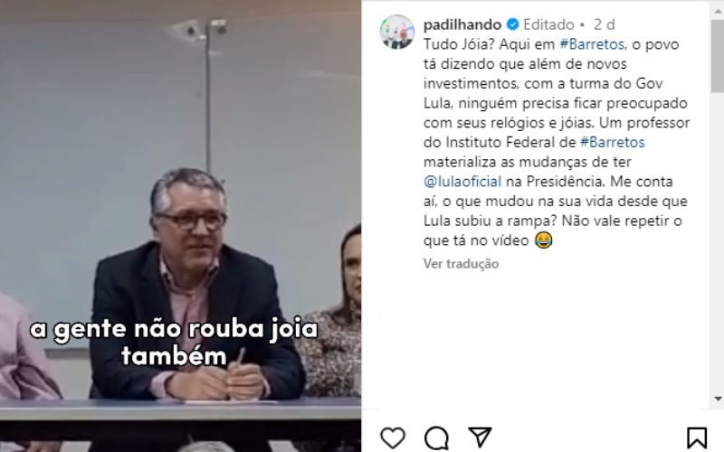 Ministro de Lula provoca Bolsonaro ao dizer que ‘não rouba joia’
