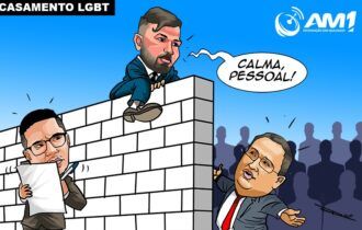 Charge do dia 9 de agosto de 2023 sobre os vereadores e o casamento gay