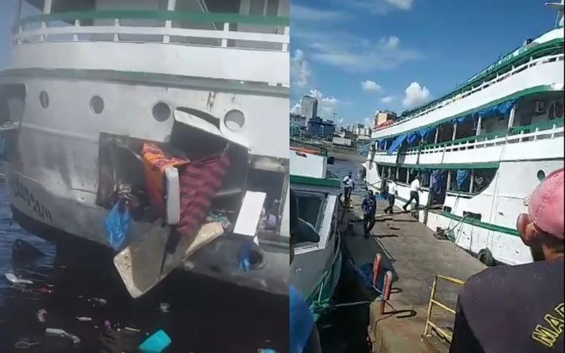 Explosão em barco deixa uma vítima fatal e oito pessoas feridas em Manaus