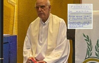 Padre Júlio Lancellotti recebe bilhete com ameaça: 'petista vagabund*'