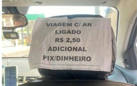 Motorista de app cobra a mais para ligar ar-condicionado no verão amazônico