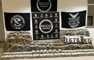 PF apreende 1,6 tonelada de droga na divisa entre AM e Roraima