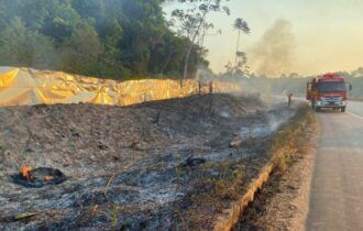 Nuvem de fumaça que encobre Manaus vem de queimadas no interior, diz meteorologista