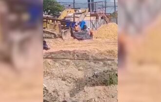 Homem morre atropelado por trator em obras do Prosamin+ em Manaus
