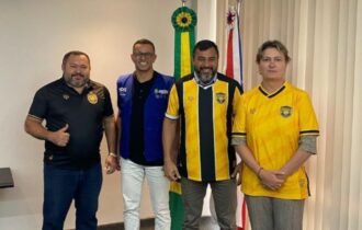 Amazonas FC e o governador Wilson Lima (Foto ReproduçãoInstagramAmazonas FC)