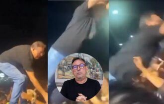 Vídeo: prefeito que caiu ao se jogar na plateia diz que estava 'emocionado'