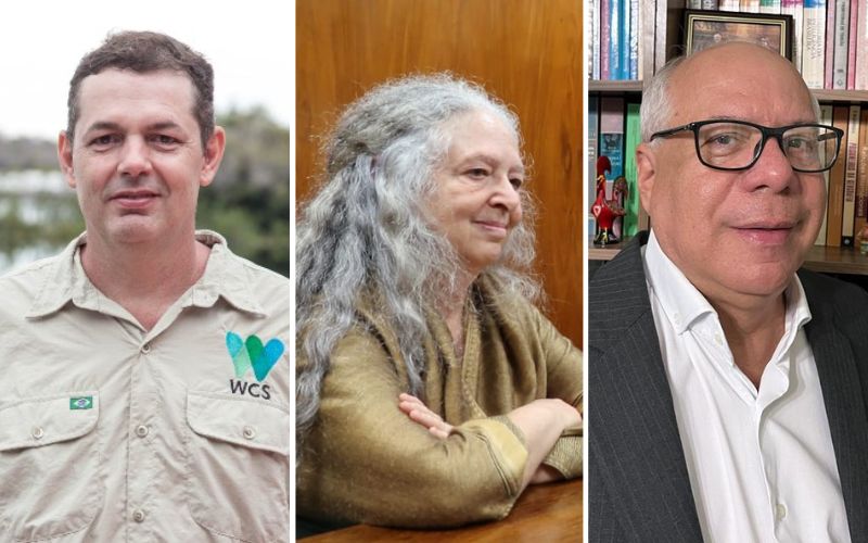 Especialistas falam sobre a fumaça de queimadas em Manaus Carlos Durigan (Foto: Arquivo/WCS Ecuador); Muriel Saragoussi (Foto: Divulgação/Julio Pedrosa/Assessoria); Dr. Erivaldo Cavalcanti (Foto: Arquivo Pessoal) 