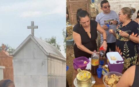 Em Manaus, família vai ao cemitério celebrar aniversário de idoso falecido