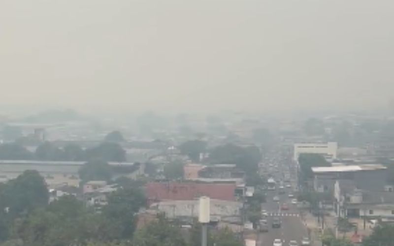 Enquanto Manaus é encoberta por fumaça, interior registra 58 focos de queimadas