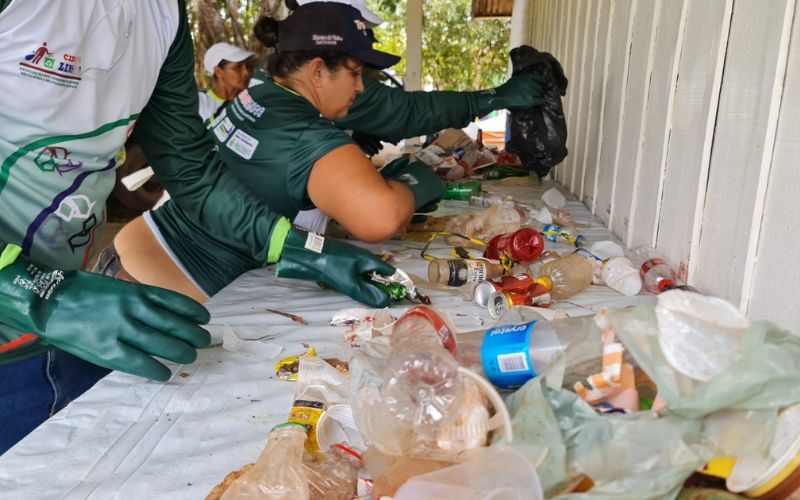 Em Apuí, ‘Recicla, Galera’ coleta 1,6 tonelada de recicláveis