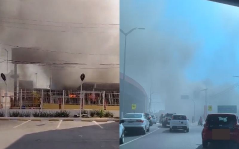 Incêndio atinge confeitaria na zona Centro-Sul de Manaus