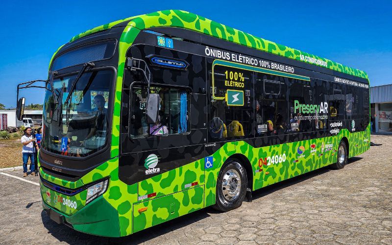 Primeiro ônibus 100% elétrico de Manaus atenderá a Ufam