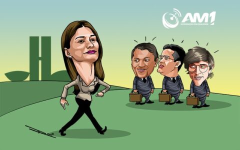 Rebecca surge em evento com equipe de Wilson, mas não fala em candidatura 