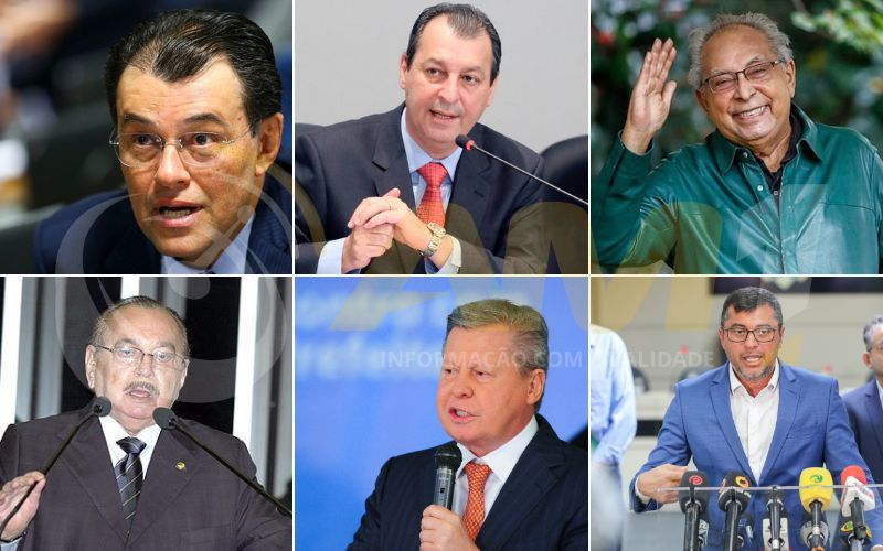 Marcelo Camargo/agencia brasil Alex Pazuello/Agecom-AM Prefeitura de Manaus Rosevelt Pinheiro/Agência Senado Pedro França/Agência Senado Alex Pazuello/Secom