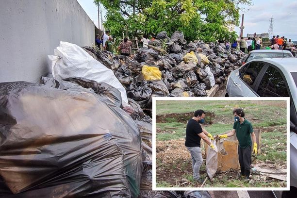 Amom recolhe 10 toneladas de lixo na orla do São Raimundo e alfineta Prefeitura