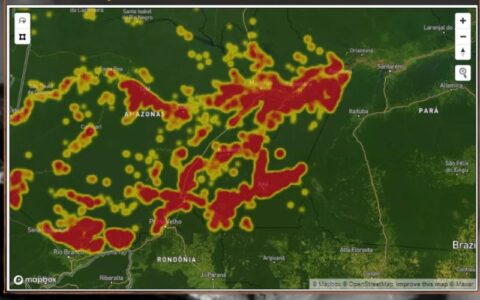 Sema disponibiliza mapa de monitoramento de focos de calor
