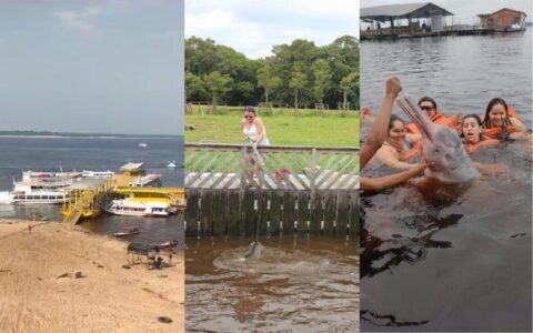 Os desafios do turismo de barco causados pela seca no Amazonas