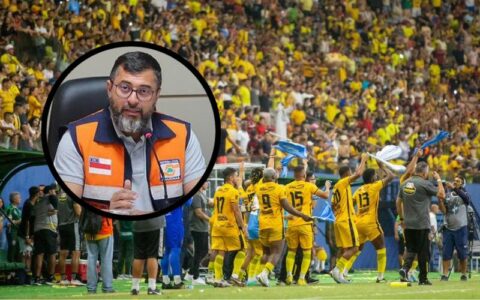 Wilson Lima anuncia parceria com Amazonas FC (Foto: Reprodução/Instagram/Wilson Lima e Deborah Melo/FAF)