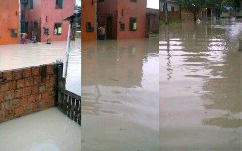 Volta a chover em Manaus e casas ficam alagadas na zona Leste