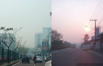 Centro de Manaus amanhece com a pior qualidade do ar