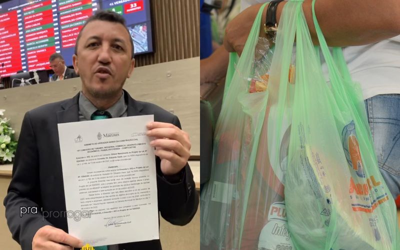 Vereadores de Manaus empurram problema das sacolas plásticas com a barriga