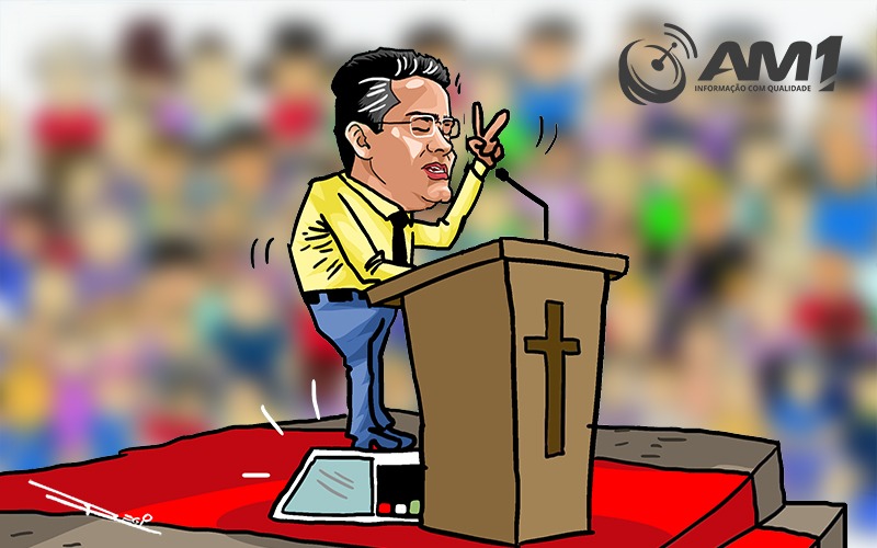 David mostra que a pré-campanha política já começou pelas igrejas de Manaus