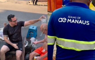 Vazamento de água prejudica moradores há 15 dias em Manaus