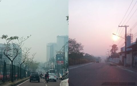 Centro de Manaus amanhece com a pior qualidade do ar
